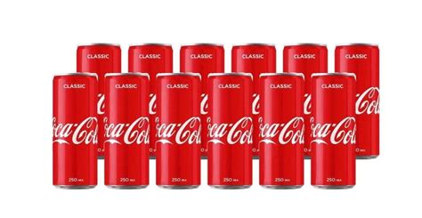 Напиток Coca-Cola газированный 0,25 л, жестяная банка