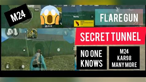 Secret Tunnel Secret Loot Location In PUBG Mobile Lite Flare Gun