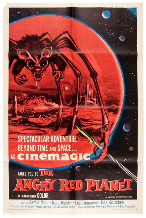 Hakes The Angry Red Planet Original Release One Sheet Movie Poster