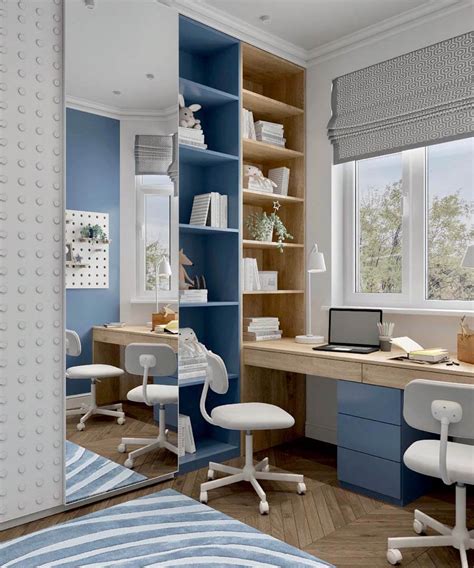 ≡ Мебель детской спальни для двух мальчиков-школьников ⋆ ⋆ Фабрика ...