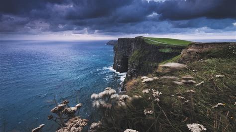 Wallpaper Landscape Sea Bay Rock Nature Shore Clouds Coast