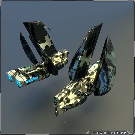 Gunship 3d Model 40 Unknown Blend Free3d
