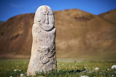 Farmer In Kyrgyzstan Unearths Massive Ancient Statue