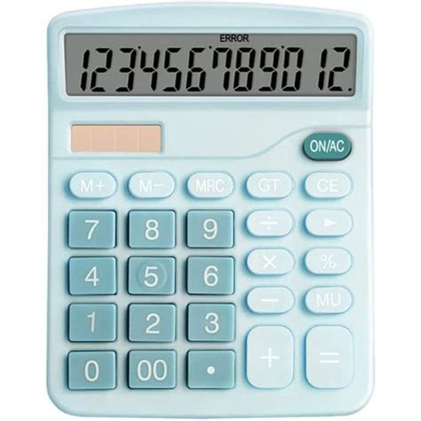 Calculatrice De Bureau Chiffres Alimentation Solaire Double