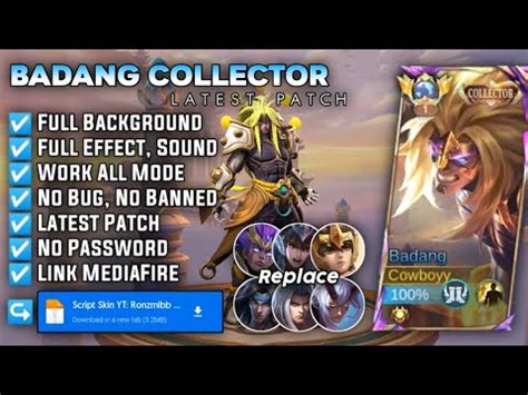 Script Skin Badang Collector Fist Of Zen No Password Full Effect