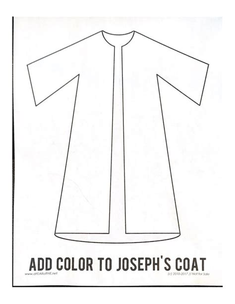 Printable Joseph Coat Of Many Colors Craft