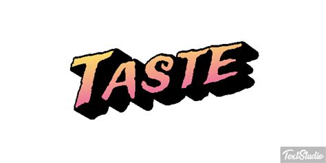 Taste Word Animated  Logo Designs