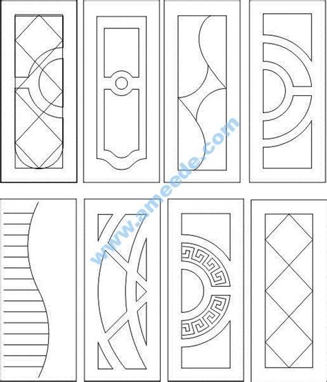 2d Door Design 3d Cad Model Library Grabcad 48 Off