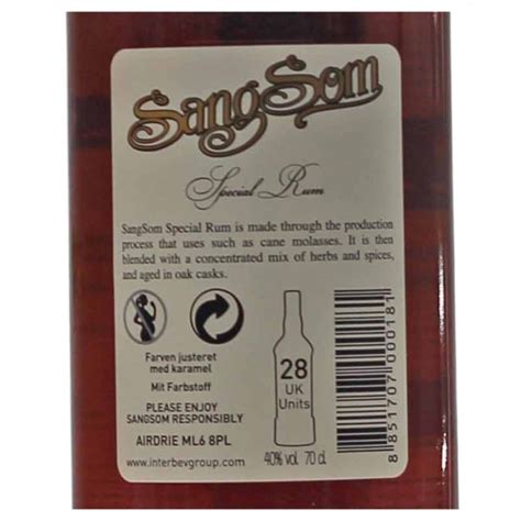 SangSom Special Rum aus Thailand 0,7 L 40 % vol online kaufen