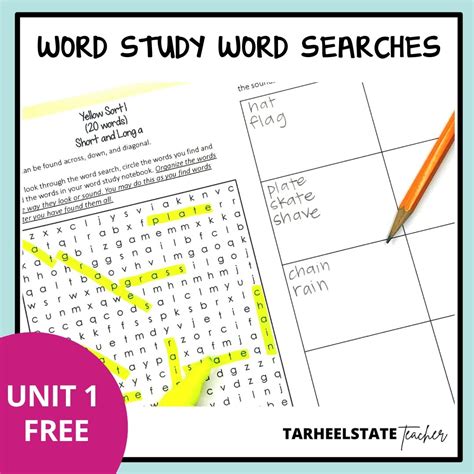 Words Their Way Free Resources For Word Study — Tarheelstate Teacher