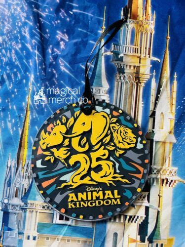 2023 Disney Parks Animal Kingdom 25th Anniversary Logo Ornament Acrylic