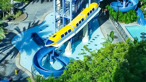 View of Monorail Slide at Disneyland Hotel | Wish Upon a Star With Us