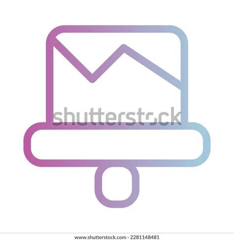 Outline Gradient Icon Logo Ilustration Vektor Stock Vector Royalty