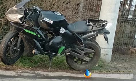 Zderzenie Samochodu Z Motocyklem Na Ulicy Partyzanckiej W Opolu 16