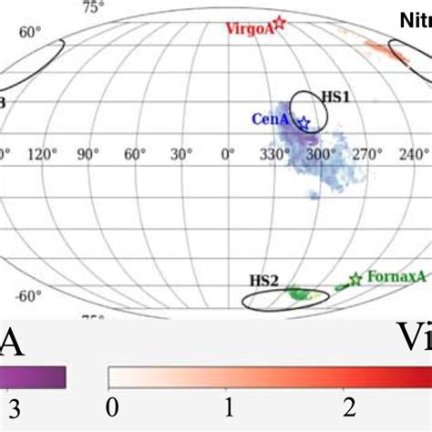 Sky Maps Galactic Coordinates Of The Arrival Direction Of Simulated