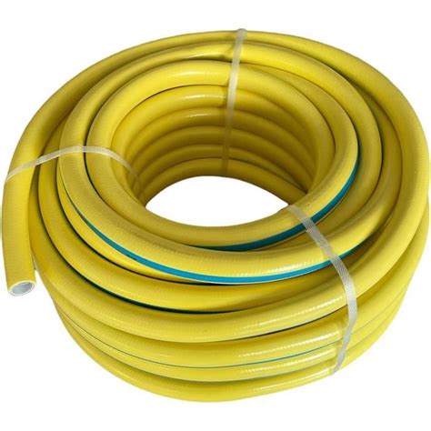 Tuyau D Arrosage Pour Arrosage 6 Couches Anti Torsion Jaune Flexible