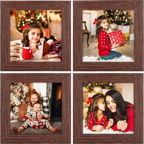 Gaevuian 4x4 Picture Frame Distressed Farmhouse Wood
