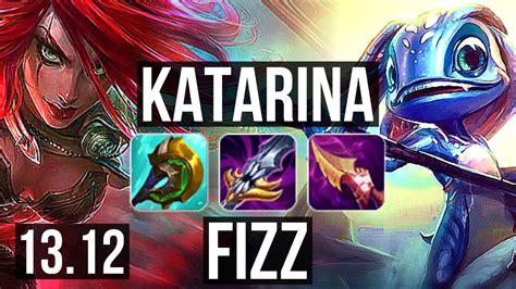 KATARINA Vs FIZZ MID Quadra 1 9M Mastery 1100 Games KR Master