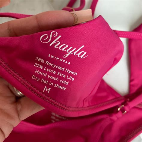 Shayla Swimwear Bikini Set Pink Red Color Depop