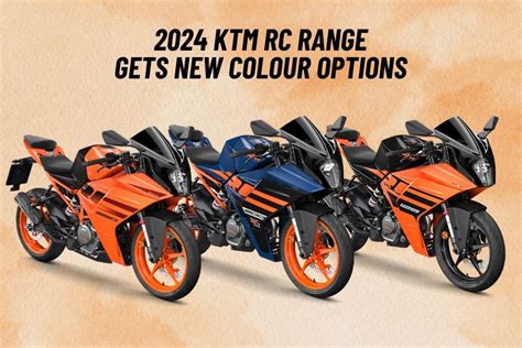 2024 KTM RC 390, RC 200 And RC 125: New Colours Revealed Globally ...