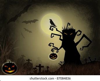 Dementors On Halloween On Blue Sunset Stock Vector Royalty Free