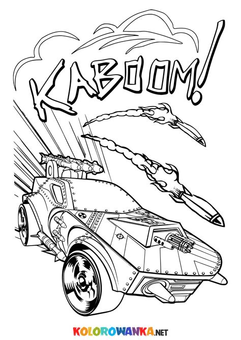 Arkusz Do Druku Kolorowanka Hot Wheels Kolorowanki Do Druku