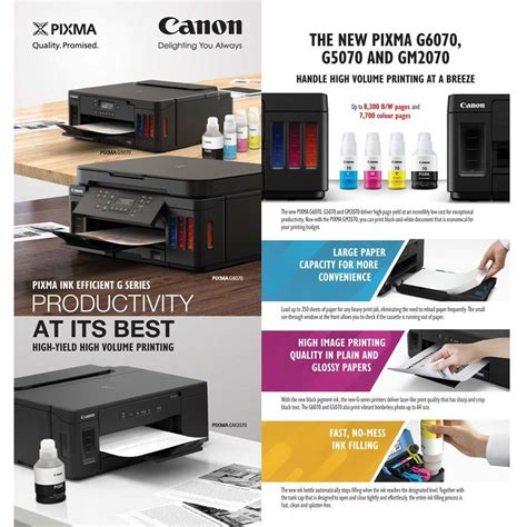 Canon Pixma G5070 Ink Efficient G Series Printer Pre Order Simplex Marketing