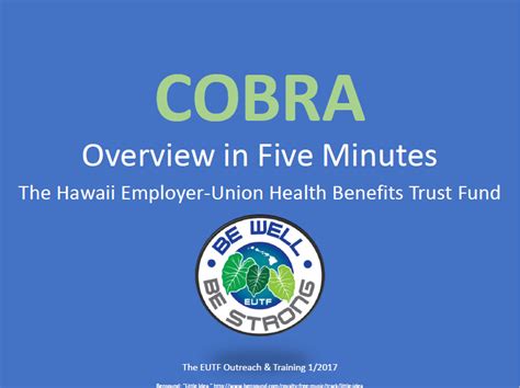 Hawaii Employer-Union Health Benefits Trust Fund | COBRA – Overview