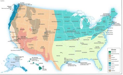 Climate Map Of United States