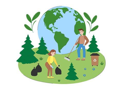 young people  care  planet volunteers cleaning earth