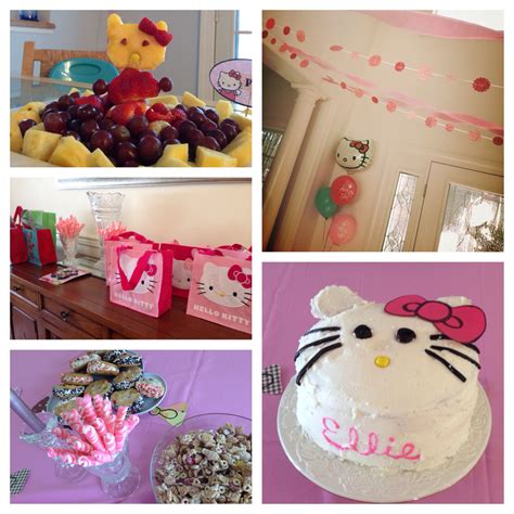 Hello Kitty Party With Mostly Homemade Decorations And Food Hello