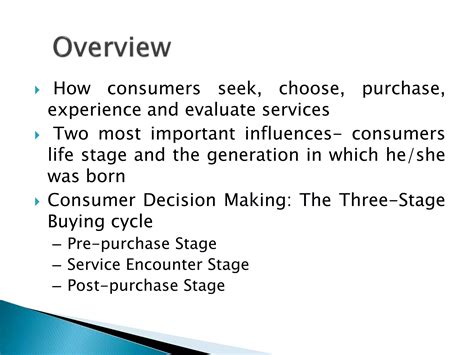 Consumer Behaviour In Service Marketing Ppt