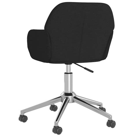 Ledivil Chaise Pivotante De Bureau Noir Tissu Hb A Cdiscount Maison