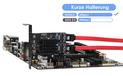 PCI E Zu SATA 3 0 Controller Karte 2 Port SATA III 6Gbps Erweiterung