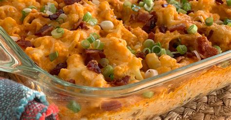 Low Carb Keto Buffalo Chicken And Cauliflower Casserole