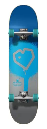 Blueprint Spray Heart V2 Complete Skateboard Completes Skateboards