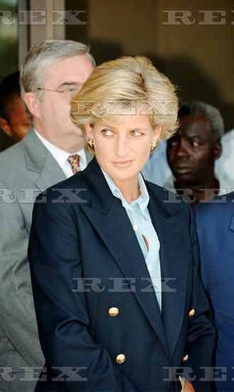 January 16 1997 Diana Princess Of Wales At Luanda Airport In Angola