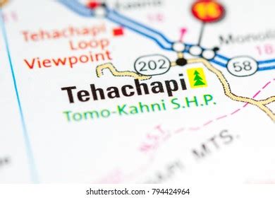 Tehachapi California Usa On Map Stock Photo 794424964 | Shutterstock