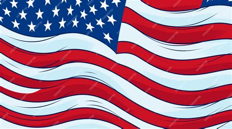 Premium Vector American Flag Pattern Vector Background