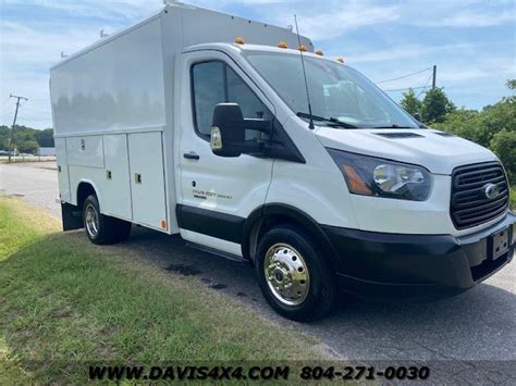 2019 Ford Transit Cutaway 350 Hd Diesel Enclosed Utility Work Truckvan