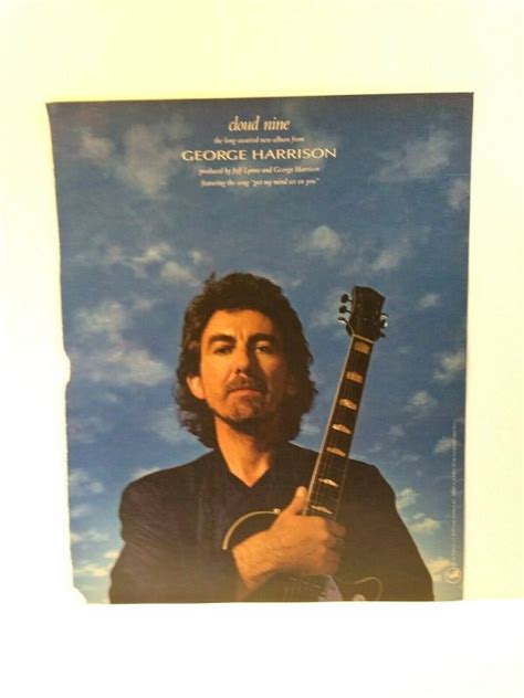 George Harrison Cloud Nine Music Magazine Album Ad Vintage Artwork