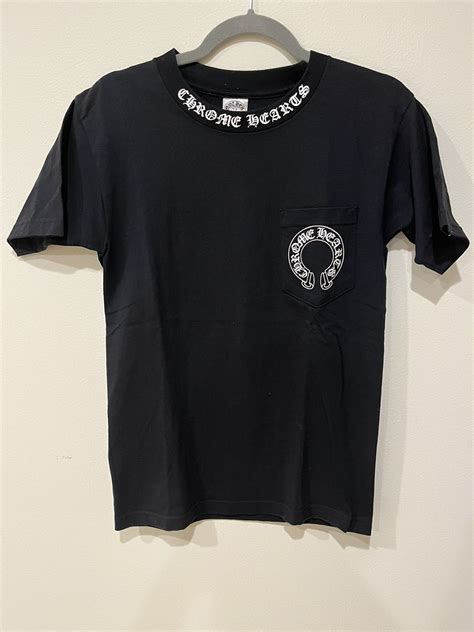 Chrome Hearts Chrome Hearts Neck Logo Cross T Shirt Black Size Small