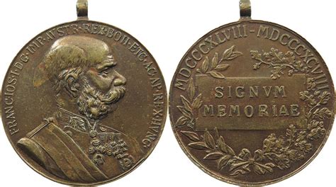 Haus Habsburg Medaille Franz Joseph I Signum Memoriae