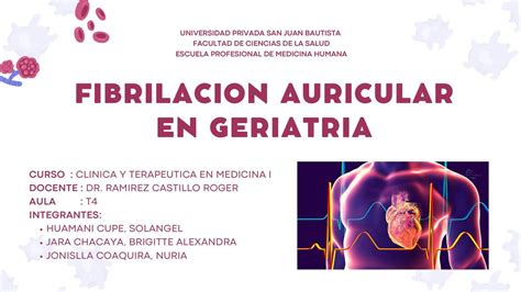 Fibrilaci N Auricular En Geriatria Mark Ham Udocz