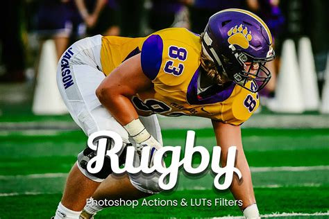 Rugby Photoshop Actions Video Luts Design Cuts