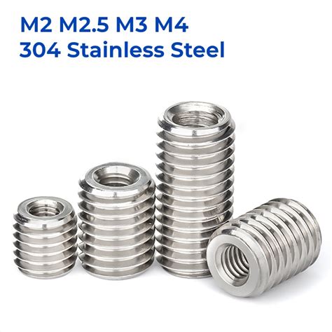 M2 M2 5 M3 M4 304 Stainless Steel Inside Outside Thread Adapter Screw