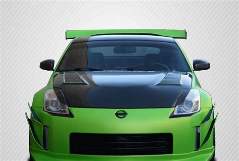 2003 2008 Nissan 350z Carbon Fiber Hoods Duraflex Body Kits