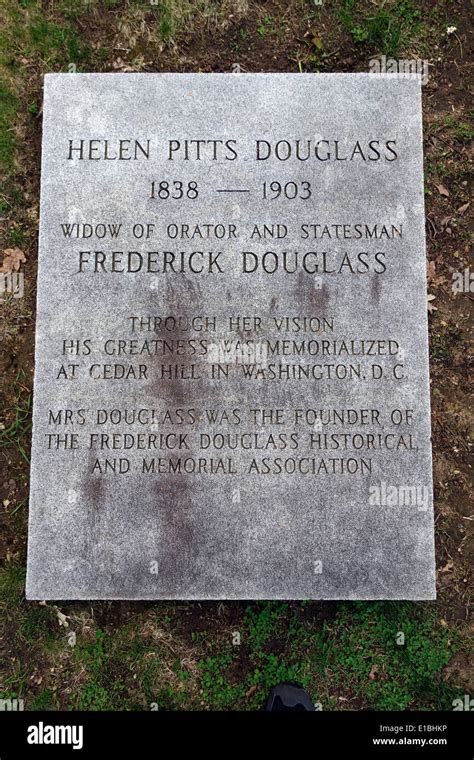 Frederick Douglass grave in Mount Hope cemetery Rochester NY Stock ...