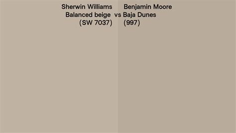 Sherwin Williams Balanced Beige Sw Vs Benjamin Moore Baja Dunes