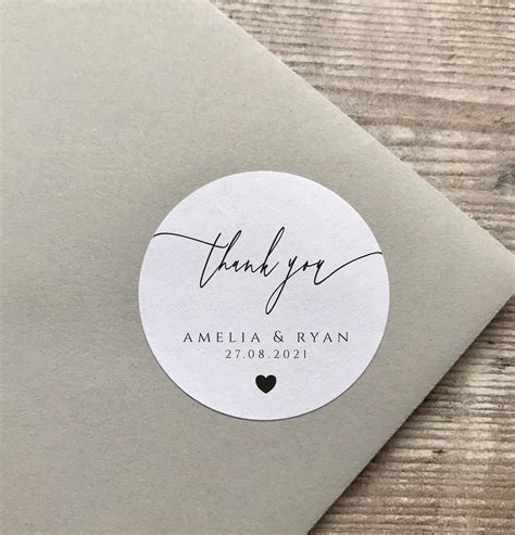 Custom Favor Stickers Modern Calligraphy Labels Personalized Stickers